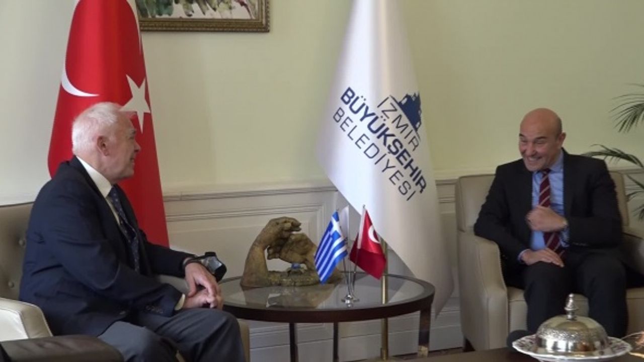 YUNANİSTAN’IN ANKARA BÜYÜKELÇİSİ, TUNÇ SOYER’İ ZİYARET ETTİ