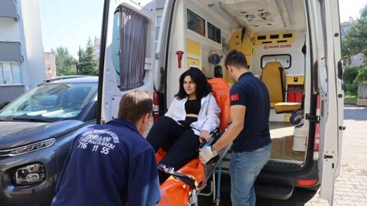 Bursa'da üniversite yolunda ilk adımı ambulansla attı