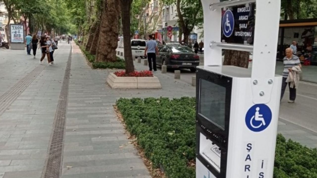 Kocaeli'de engelli şarj istasyonları devrede