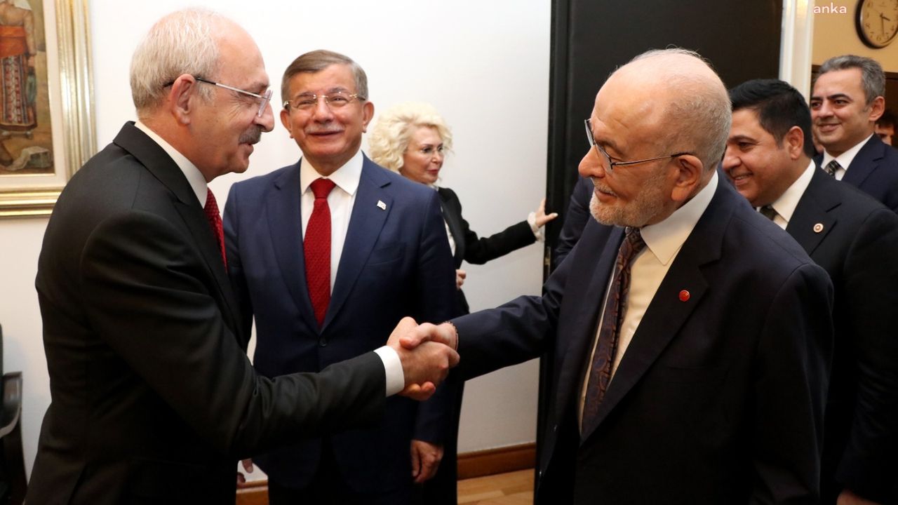 TEMEL KARAMOLLAOĞLU VE AHMET DAVUTOĞLU, CHP GENEL BAŞKANI KEMAL KILIÇDAROĞLU’NU MECLİS’TEKİ MAKAMINDA ZİYARET ETTİ