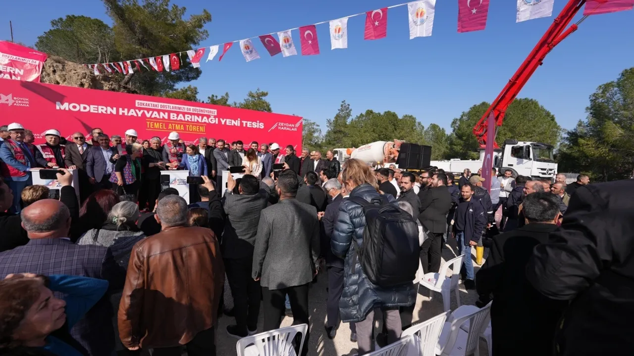 Adana'da modern hayvan barınağı ek yeni tesis’in temeli atıldı