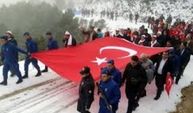 Madran Dağında Sarıkamış Şehitleri'ni Anma Yürüyüşü