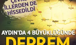 Aydın'da 4 büyüklüğünde deprem!