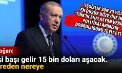 Erdoğan: Kişi başı gelir 15 bin doları aşacak. Nereden nereye