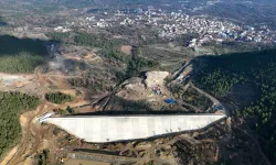 Bursa Büyükorhan'daki gölet yüzde 85 tamamlandı