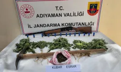 Adıyaman Jandarması'ndan uyuşturucu ve silah operasyon