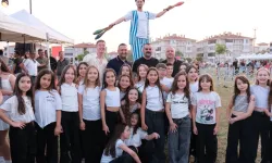 Edirne'de Uzunköprü’de çocuklar festivalde buluştu