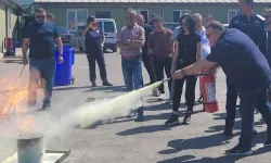 Gölcük Belediyesi personeline yangın eğitimi