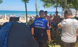Kocaeli Kandıra sahillerinde çadır denetimi