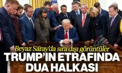 Beyaz Saray’da Sıra Dışı Görüntüler: Trump’ın Etrafında Dua Halkası