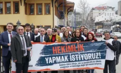 Bursa'da hekimlerden 'sağlık hakkı' yürüyüşü