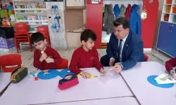 Keşan'da Müdür Kemik'ten Raşit Efendi İlkokulu'na ziyaret