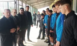 Edirne'de Kaymakam Mercan'dan Keşanspor'a moral ziyareti