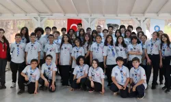 Antalya'da izciler kaynaşma kampında bir araya geldi