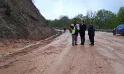 Bilecik Gümüşdere'deki heyelan bölgesine yakın mercek