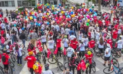 Denizli'de Umuda Pedal Çevir Bisiklet Şenliği