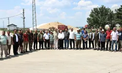 TMO'dan İpsala'da hasat ve alım çalışmalarına yerinde inceleme