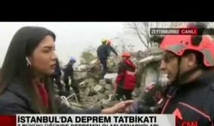 İSTANBUL'DA BÜYÜK DEPREM TATBİKATI YAPILDI