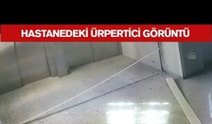 İzmir Depreminin Şiddeti Hastanenin Güvenlik Kamerasına Yansıdı