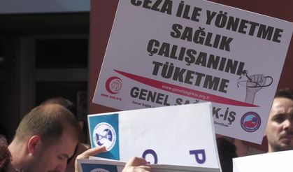 İzmir'de sağlık emekçileri çalışma koşullarını protesto etti: Yoğun iş yükü, baskı ve keyfi uygulamalara son verilsin