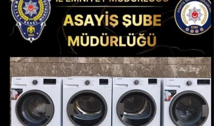 Adıyaman konteyner kentte çamaşır makinesi hırsızları yakalandı