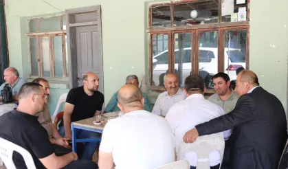 Başkan Büyükgöz Gebze Kargalı'da çay sohbetinde