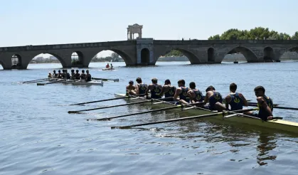 Meriç Nehri’nde Türkiye Kupası kürek yarışları nefes kesti