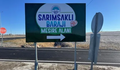 Sarımsaklı Barajı Mesire Alanı'nda bayram yoğunluğu