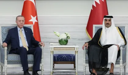 Cumhurbaşkanı Erdoğan ile Katar Emiri Al Sani görüştü