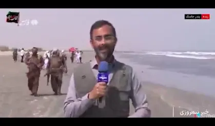 İran da halk ellerde silah sahilde devriye atıyorlar