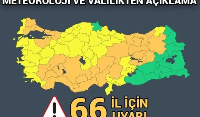 Meteoroloji'den 66 il için uyarı: Marmara'da fırtına bekleniyor