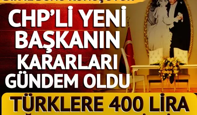 Bir ilde gündem olan karar! Yeni başkan gaza bastı: Türklere 400 lira, sığınmacılara 10 bin lira..