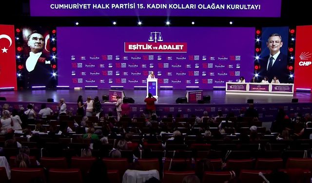 CHP 15. Olağan Kadın Kolları Kurultayı... Aylin Nazlıaka: "Ana hedefimiz partimizi iktidara getirmek ve İstanbul Sözleşmesi'ni yeniden yürürlüğe koymak"