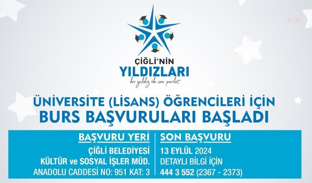 Çiğli’de üniversite burs başvuruları başladı