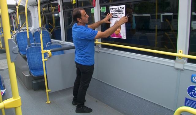 Diyarbakır’da kayıp Narin’in afişleri toplu taşıma araçlarına asıldı