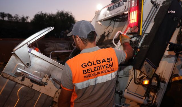 Gölbaşı Belediyesi’nden sanayi bölgesinde kapsamlı temizlik çalışması