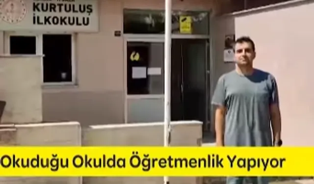 Anaokulu okuduğu okula müdür yardımcısı olarak geldi