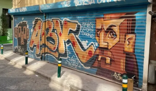 Grafiti sanatı Bursa sokaklarını sardı