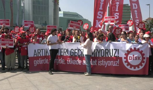 DİSK’ten İstanbul’da eylem... Başkan Çerkezoğlu: “Yaşadığımız bu tablonun nedeni ülkeyi 22 yıldır yöneten AKP iktidarının politikalarıdır”