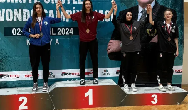 Osmangazili taekwondocu Türkiye ikincisi oldu