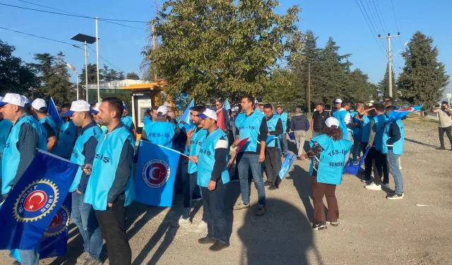 Tes-İş  üyelerinden İpsala’da eylem