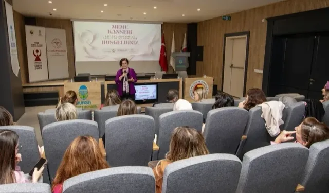 Bursa'da kadın girişimcilerden meme kanserine farkındalık semineri