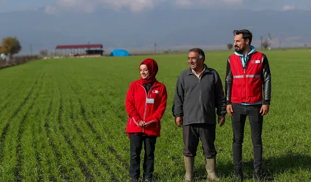 Depremden etkilenen çiftçiler Kızılay'dan 70.8 milyon destek