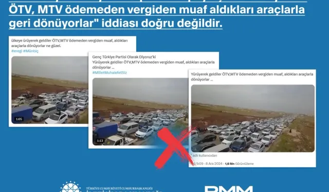 Suriyelilerin ayrıcalıklı dönüş iddialarına İletişim'den açıklama