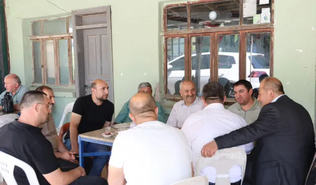 Başkan Büyükgöz Gebze Kargalı'da çay sohbetinde
