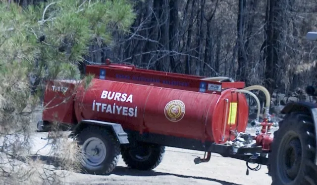 Bursa Büyükşehir'in tankerleri orman yangınlarına müdahalede kilit rol oynuyor