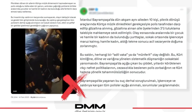 DMM: Bayrampaşa’daki iddialar gerçeği yansıtmıyor