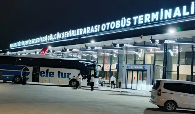 Kocaeli Gölcük Terminali'nde ilk sefer İzmir'e