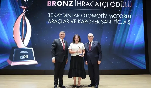 Tekaydınlar'a OİB'den bronz ihracatçı ödülü
