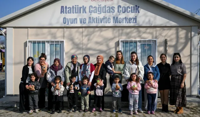 Bornovalı miniklere Çim Adam Atölyesi